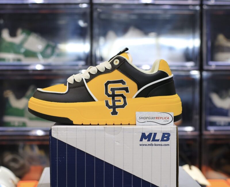Giày MLB Chunky Liner Low San Francisco đen vàng