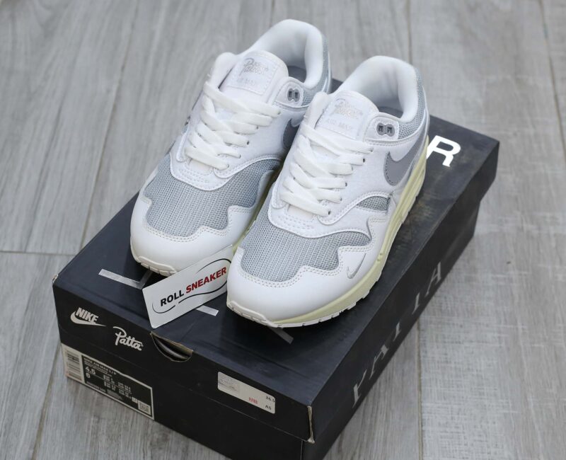 Giày Nike Air Max 1 Patta Waves ‘White Grey’ Like Auth