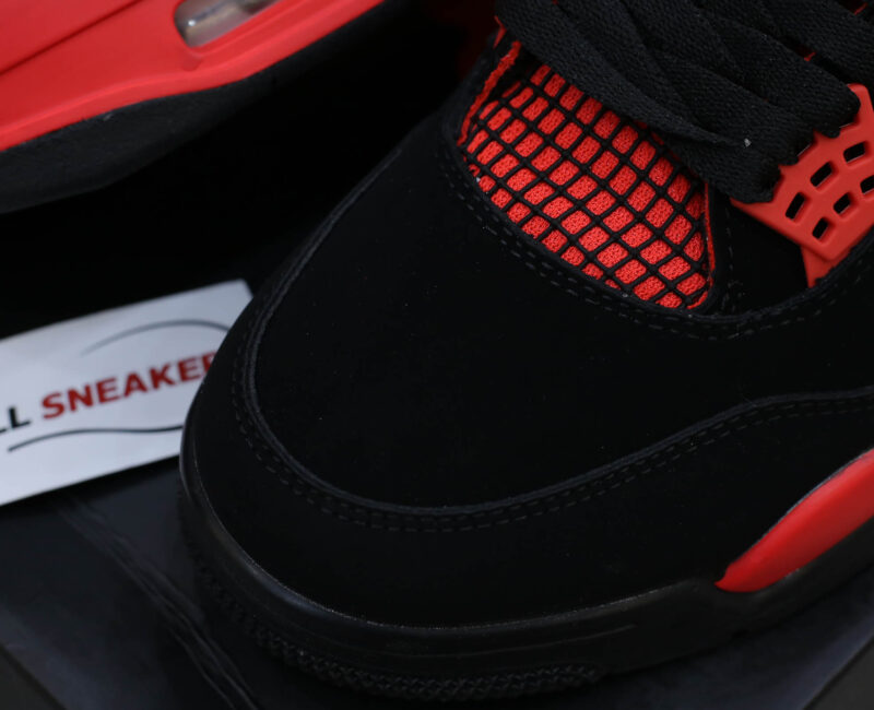 Giày Nike Air Jordan 4 ‘Red Thunder’ đỏ đen Like Auth