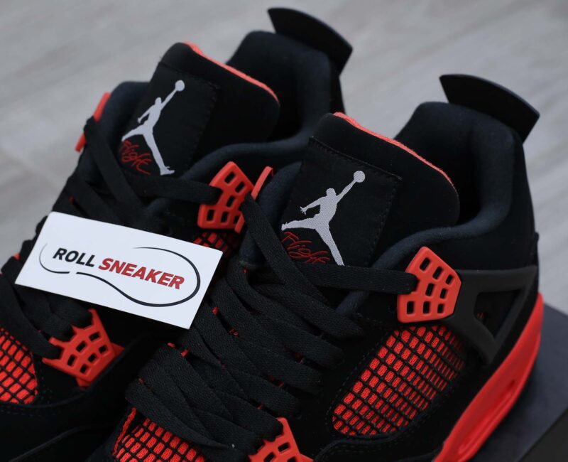 Giày Nike Air Jordan 4 ‘Red Thunder’ đỏ đen