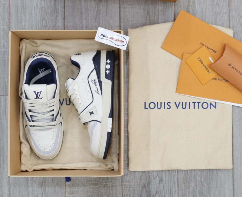 Louis Vuitton Lv Trainer #54 Signature Marine Blue