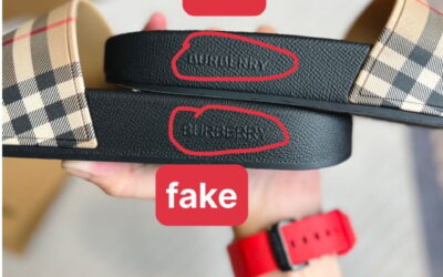 Hướng dẫn cách phân biệt dép Burberry Auth và Like Auth