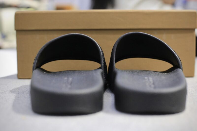 Dép Nam Burberry Check Cotton and Mesh Slides