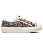 Giày WALK'N'DIOR SNEAKER Beige and Black Embroidered Cotton with Toile de Jouy Voyage Motif