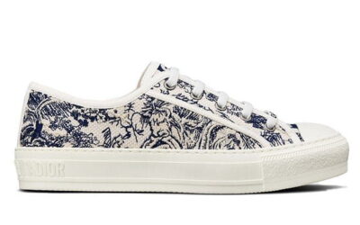 Giày WALK'N'DIOR SNEAKER Blue Toile de Jouy Embroidered Cotton