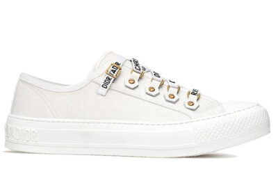 Giày WALK'N'DIOR SNEAKER White Cotton Canvas