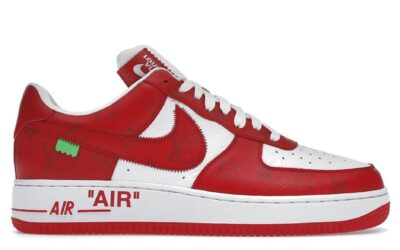 Giày Louis Vuitton x Nike Air Force 1 Low By Virgil Abloh ‘Red’ Best Quality