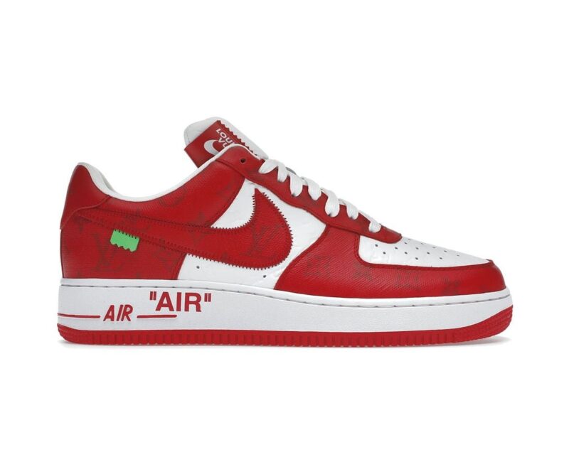 Giày Louis Vuitton x Nike Air Force 1 Low By Virgil Abloh ‘Red’ Best Quality
