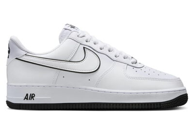 Giày Nike Air Force 1 '07 Low 'White Black Outline Swoosh' Like Auth