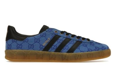 Adidas x Gucci Gazelle Blue GG Monogram