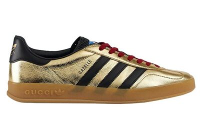 Adidas x Gucci Gazelle ‘Metallic Gold’