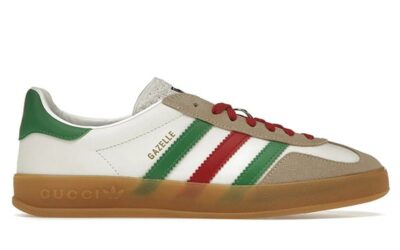 Adidas x Gucci Gazelle White Green Red Men's