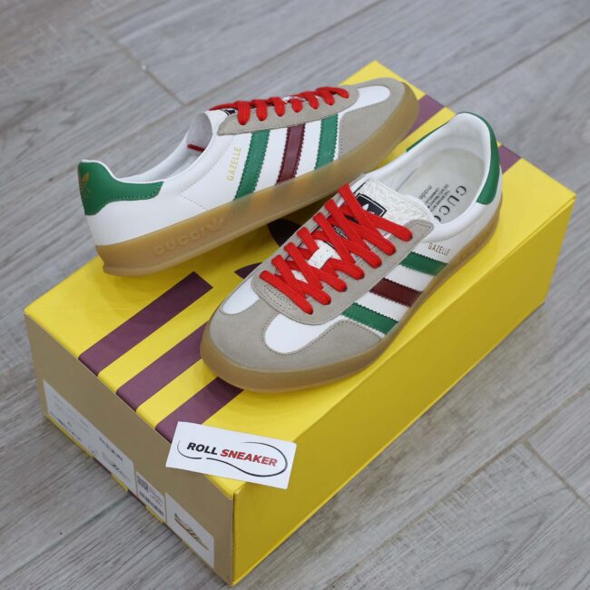 Adidas x Gucci Gazelle White Green Red Men’s Like Auth