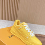 Giày Louis Vuitton LV Trainer Yellow Leather Monogram Best Quality