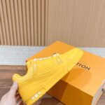 Giày Louis Vuitton LV Trainer Yellow Leather Monogram Best Quality