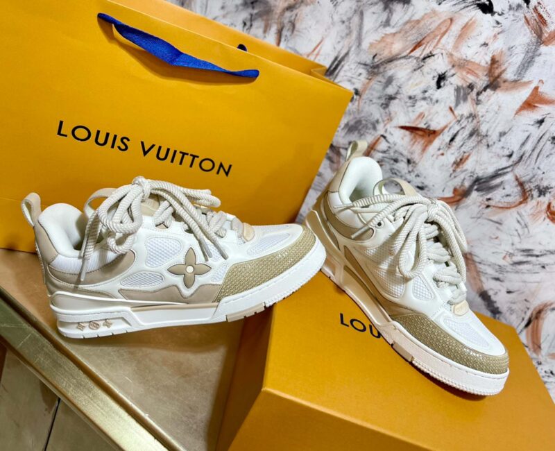 Louis Vuitton LV Skate Sneaker Beige White Best Quality