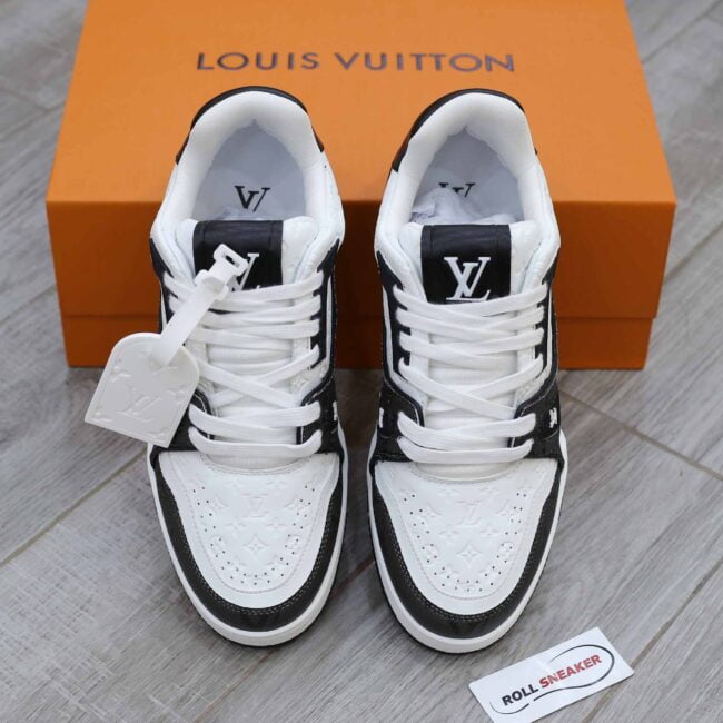 Louis Vuitton Lv Trainer #54 Signature Black White