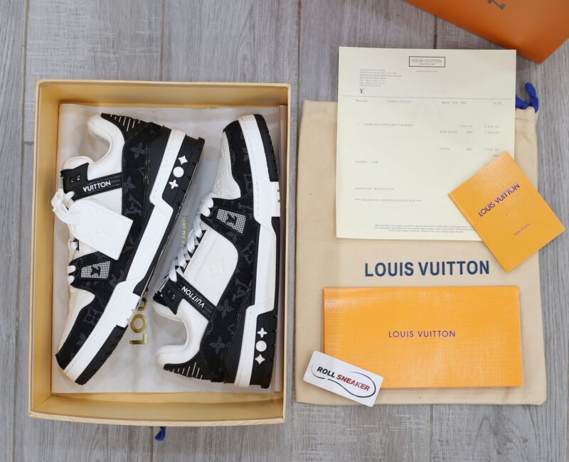 Louis Vuitton LV Trainer Monogram Denim Black