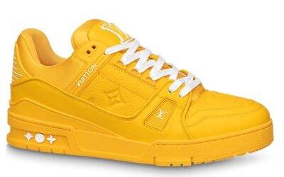 Giày Louis Vuitton LV Trainer Yellow Leather Monogram Best Quality