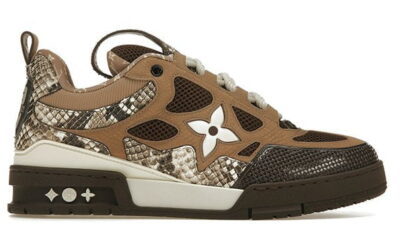 Louis Vuitton Skate Sneaker Brown Snakeskin