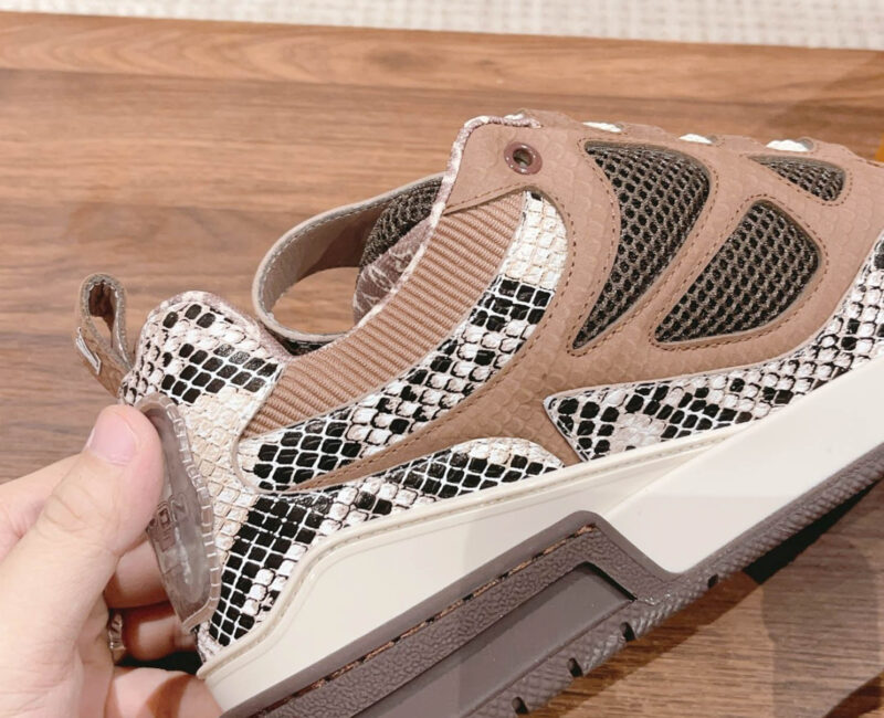 Louis Vuitton Skate Sneaker Brown Snakeskin Best Quality