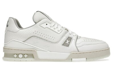 Giày Louis Vuitton Lv Trainer #54 Signature White Like Auth