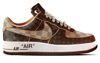 Giày Nike Air Force 1 Low x Louis Vuitton Monogram Brown Best Quality