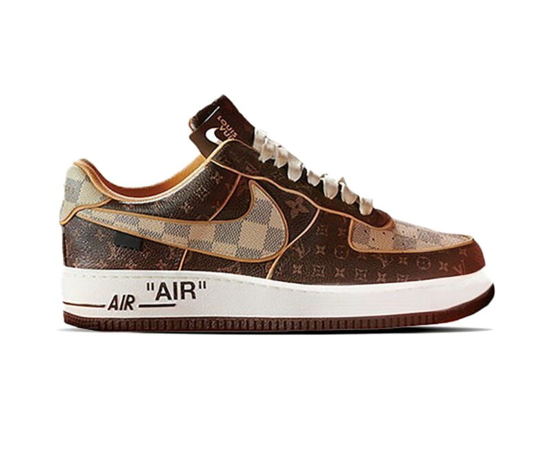 Giày Nike Air Force 1 Low x Louis Vuitton Monogram Brown Best Quality