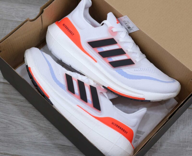 Giày Adidas Wmns UltraBoost 23 Light 'White Solar Red' Like Auth