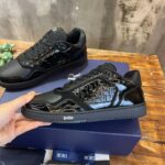 Giày Dior B27 Black Patent Calfskin Dior Oblique Gravity Leather Like Auth