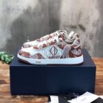 Giày Dior B27 Low Coffee White CD Paisley White Dior Oblique Like Auth