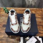 Giày Dior B27 Low Coffee White CD Paisley White Dior Oblique Like Auth