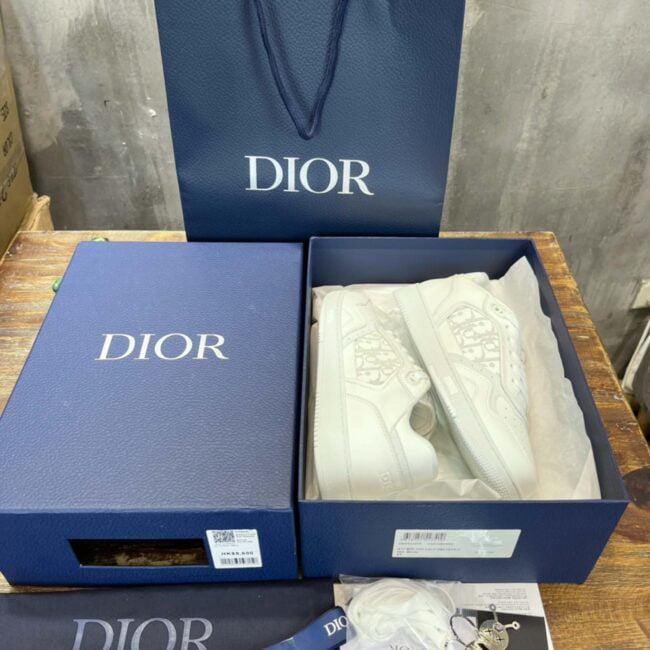 Giày Dior B27 Low Full White Dior Oblique Galaxy Like Auth
