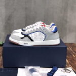 Giày Dior B27 Low ‘Oblique Galaxy Grey Blue Red’ Like Auth