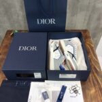 Giày Dior B27 Low ‘Oblique Galaxy Grey Blue Red’ Like Auth