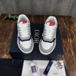 Giày Dior B27 Low ‘Oblique Galaxy Grey Blue Red’ Like Auth