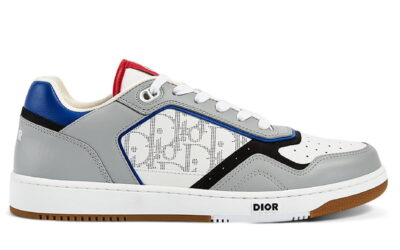 Giày Dior B27 Low 'Oblique Galaxy Grey Blue Red' Like Auth