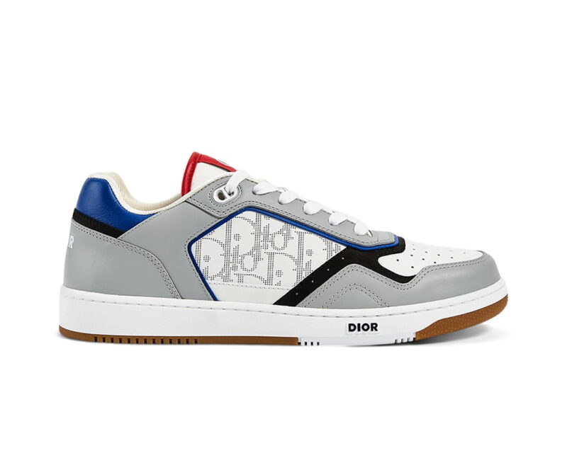 Giày Dior B27 Low 'Oblique Galaxy Grey Blue Red' Like Auth