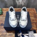 Giày Dior B27 Low White Navy Blue CD Paisley White Dior Oblique Like Auth