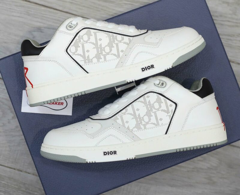 Giày Dior B27 x Shawn Stussy Signature White Like Auth