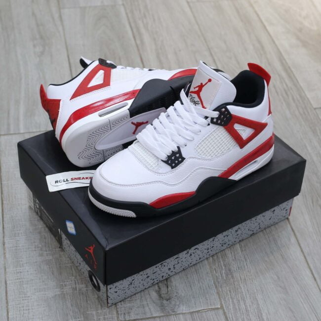 Giày Nike Air Jordan 4 Retro Red Cement Like Auth