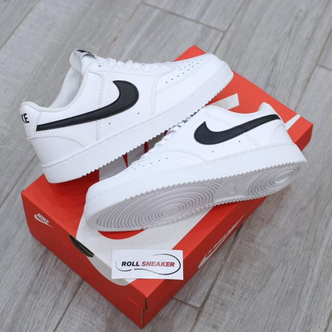 Giày Nike Court Vision Low Next Nature ‘White Black’