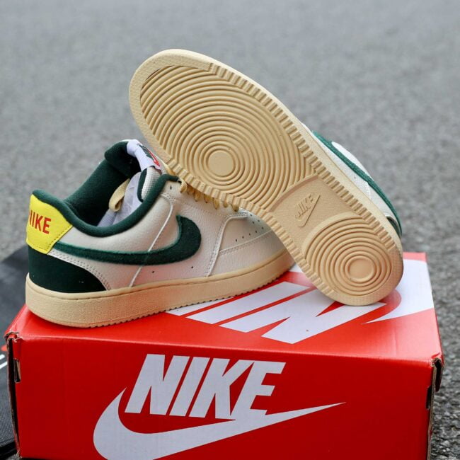 Giày Nike Court Vision Low Sail Pro Green Yellow