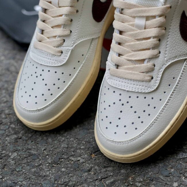 Giày Nike Court Vision Low 'White Red Gold'