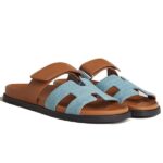 Dép Hermes Chypre Sandal Denim Natural Leather Best Quality