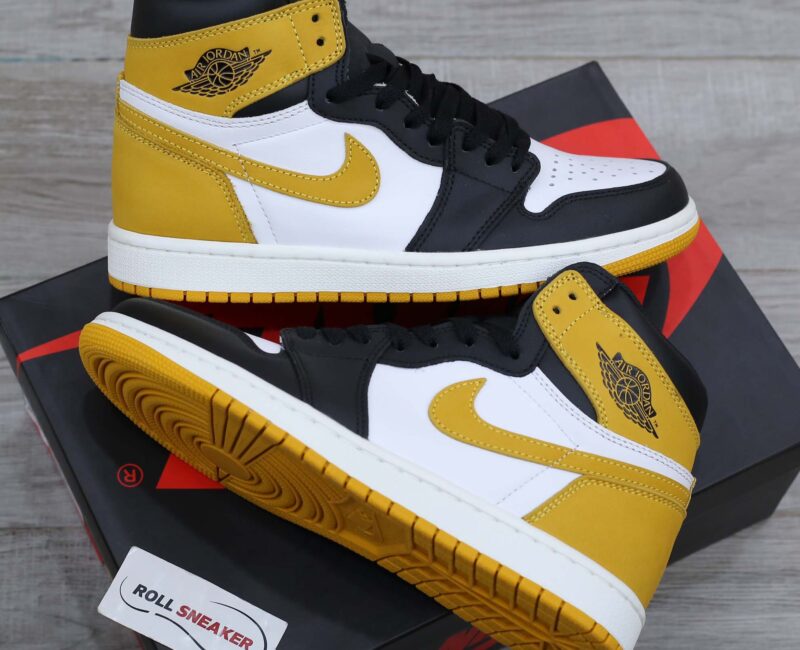 Giày Nike Air Jordan 1 Retro High ‘Yellow Ochre’ Like Auth