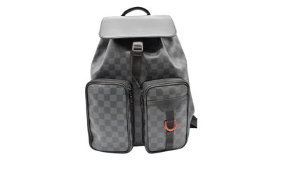 Balo LV Utility Backpack Damier Graphite Canvas Black