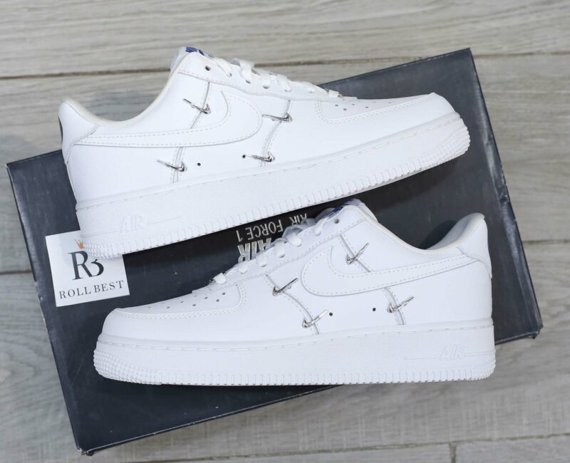 Giày Nike Air Force 1 '07 LX Sisterhood White Metallic Silver Best Quality