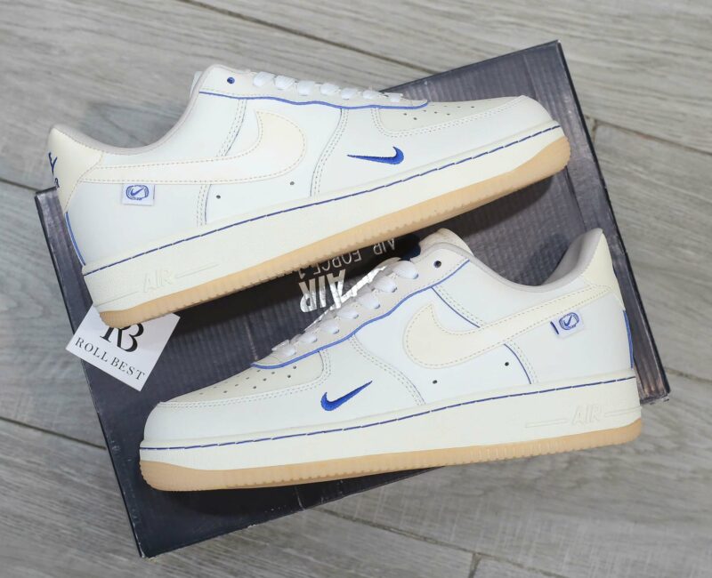 Giày Nike Air Force 1 Low White Blue Best Quality