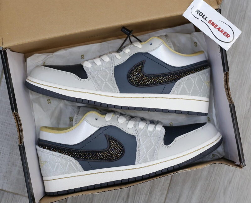 Giày Nike Air Jordan 1 Low ‘Beaded Swoosh’ Best Quality